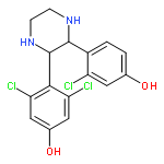 Phenol, 3,5-dichloro-4-[3-(2-chloro-4-hydroxyphenyl)-2-piperazinyl]-