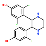 Phenol, 3,5-dichloro-4-[3-(2-fluoro-4-hydroxyphenyl)-2-piperazinyl]-