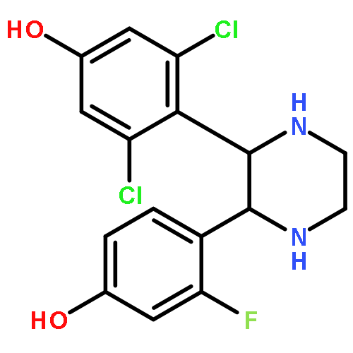 Phenol, 3,5-dichloro-4-[3-(2-fluoro-4-hydroxyphenyl)-2-piperazinyl]-