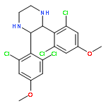 Piperazine, 2,3-bis(2,6-dichloro-4-methoxyphenyl)-