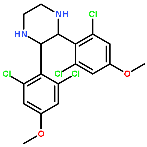 Piperazine, 2,3-bis(2,6-dichloro-4-methoxyphenyl)-