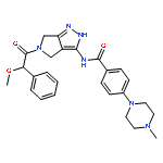 N-[5-[(2r)-2-methoxy-2-phenylacetyl]-4,6-dihydro-1h-pyrrolo[3,4-c]pyrazol-3-yl]-4-(4-methylpiperazin-1-yl)benzamide