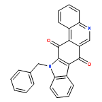 7H-Indolo[3,2-j]phenanthridine-7,13(12H)-dione, 12-(phenylmethyl)-