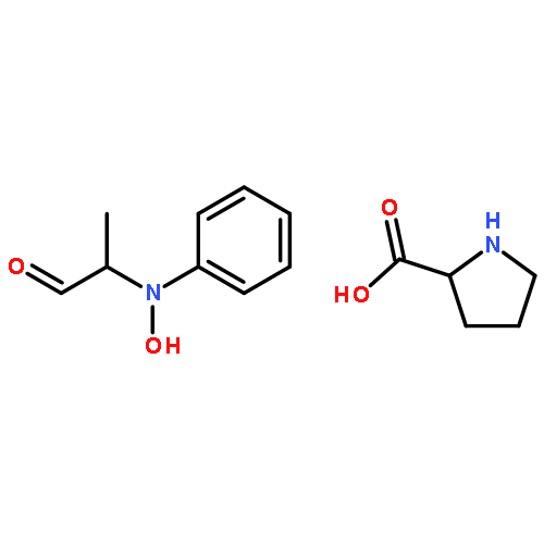 L-Proline, compd. with (2S)-2-(hydroxyphenylamino)propanal (1:1)