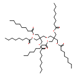 Octanoic acid,2-[[3-[(1-oxooctyl)oxy]-2,2-bis[[(1-oxooctyl)oxy]methyl]propoxy]methyl]-2-[[(1-oxooctyl)oxy]methyl]-1,3-propanediylester