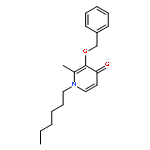 4(1H)-Pyridinone, 1-hexyl-2-methyl-3-(phenylmethoxy)-