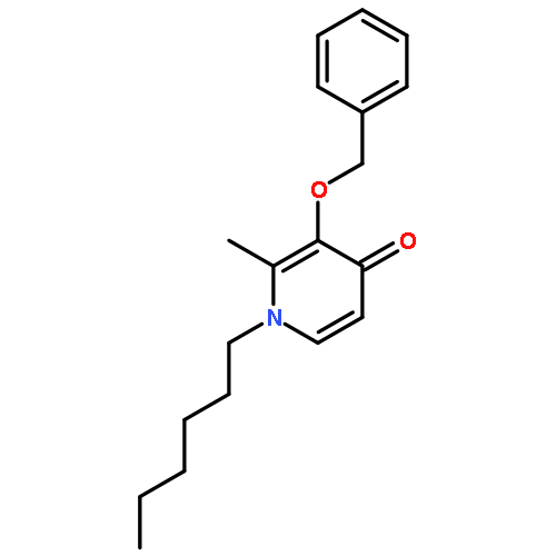 4(1H)-Pyridinone, 1-hexyl-2-methyl-3-(phenylmethoxy)-