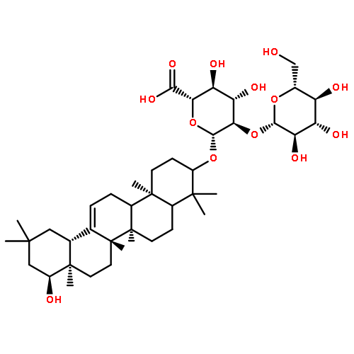 (5xi,9xi,18alpha,22alpha)-22-hydroxyolean-12-en-3-yl 2-O-beta-D-glucopyranosyl-beta-D-glucopyranosiduronic acid