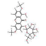 8-hydroxy-3,7-dimethoxyxanthone-1-O-beta-D-glucopyranoside