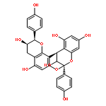 (2R,3R,8S,14R)-2,8-bis(4-hydroxyphenyl)-3,4-dihydro-2H,14H-8,14-methanochromeno[7,8-d][1,3]benzodioxocine-3,5,11,13,15-pentol