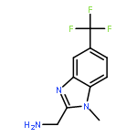 1H-Benzimidazole-2-methanamine,1-methyl-5-(trifluoromethyl)-