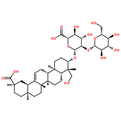 b-D-Glucopyranosiduronic acid, (3b,4b,20a)-20-carboxy-23-hydroxy-30-norolean-12-en-3-yl 2-O-b-D-glucopyranosyl- (9CI)