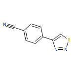 4-(thiadiazol-4-yl)benzonitrile