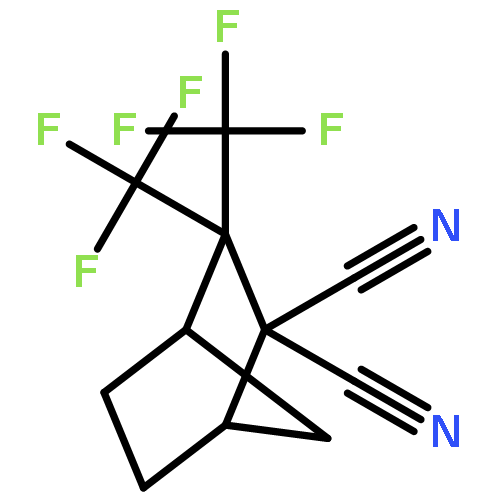 3,3-BIS(TRIFLUOROMETHYL)BICYCLO(2.2.1)HEPTANE-2,2-DICARBONITRILE