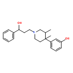 3-[1-(3-hydroxy-3-phenylpropyl)-3,4-dimethylpiperidin-4-yl]phenol