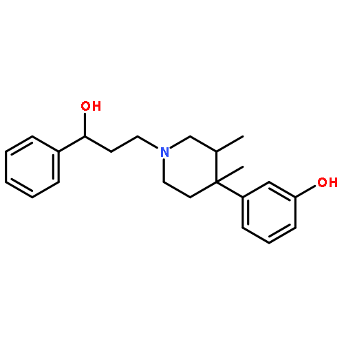 3-[1-(3-hydroxy-3-phenylpropyl)-3,4-dimethylpiperidin-4-yl]phenol