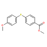 Benzoic acid, 4-[(4-methoxyphenyl)thio]-, methyl ester