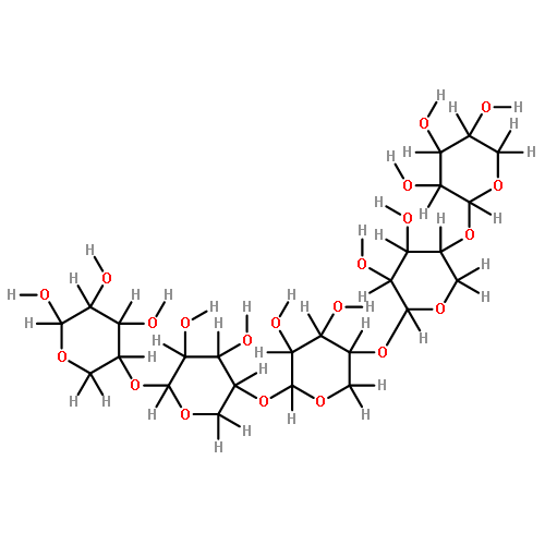 beta-D-xylopyranosyl-(1  4)-tris 4)>-D-xylopyranose