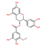 Benzoic acid,3,4-dihydroxy-5-methoxy-,(2R,3R)-2-(3,4-dihydroxyphenyl)-3,4-dihydro-5,7-dihydroxy-2H-1-benzopyran-3-ylester