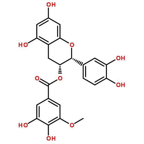 Benzoic acid,3,4-dihydroxy-5-methoxy-,(2R,3R)-2-(3,4-dihydroxyphenyl)-3,4-dihydro-5,7-dihydroxy-2H-1-benzopyran-3-ylester