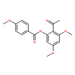 Benzoic acid, 4-methoxy-, 2-acetyl-3,5-dimethoxyphenyl ester