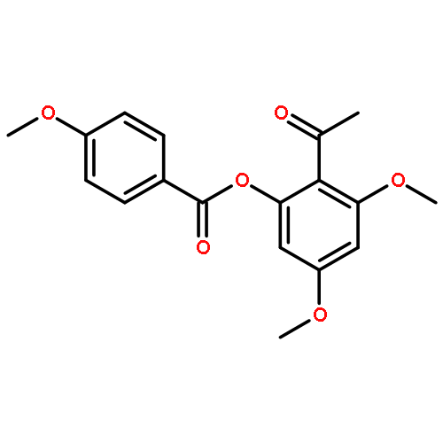 Benzoic acid, 4-methoxy-, 2-acetyl-3,5-dimethoxyphenyl ester