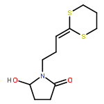 2-Pyrrolidinone, 1-[3-(1,3-dithian-2-ylidene)propyl]-5-hydroxy-