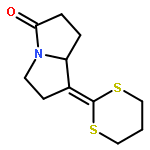 3H-Pyrrolizin-3-one, 7-(1,3-dithian-2-ylidene)hexahydro-