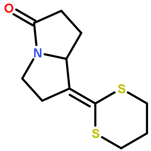 3H-Pyrrolizin-3-one, 7-(1,3-dithian-2-ylidene)hexahydro-