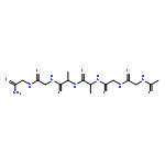 Glycinamide, N-acetylglycylglycyl-L-alanyl-L-alanylglycyl-