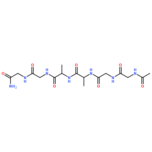 Glycinamide, N-acetylglycylglycyl-L-alanyl-L-alanylglycyl-