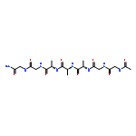 Glycinamide, N-acetylglycylglycyl-L-alanyl-L-alanyl-L-alanylglycyl-