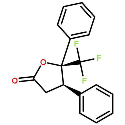 2(3H)-Furanone, dihydro-4,5-diphenyl-5-(trifluoromethyl)-, (4R,5S)-rel-