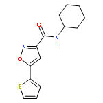 N-cyclohexyl-5-(thiophen-2-yl)-1,2-oxazole-3-carboxamide