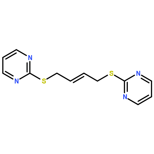 Pyrimidine, 2,2'-[(2E)-2-butene-1,4-diylbis(thio)]bis-