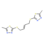 1,3,4-Thiadiazole, 2,2'-[(2E)-2-butene-1,4-diylbis(thio)]bis[5-methyl-