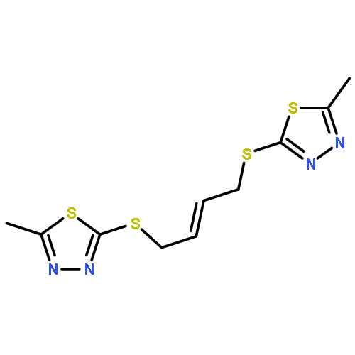 1,3,4-Thiadiazole, 2,2'-[(2E)-2-butene-1,4-diylbis(thio)]bis[5-methyl-