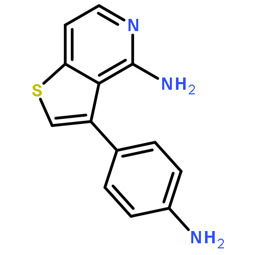 Thieno[3,2-c]pyridin-4-amine, 3-(4-aminophenyl)-