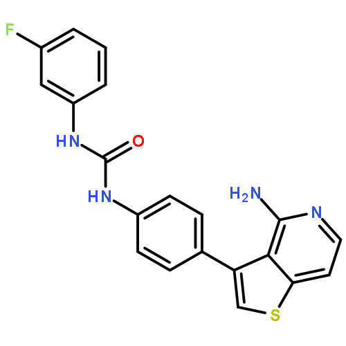 Urea, N-[4-(4-aminothieno[3,2-c]pyridin-3-yl)phenyl]-N'-(3-fluorophenyl)-