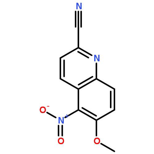 2-QUINOLINECARBONITRILE, 6-METHOXY-5-NITRO-