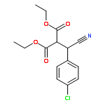 PROPANEDIOIC ACID, [(4-CHLOROPHENYL)CYANOMETHYL]-, DIETHYL ESTER