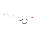 Pyrrolidinium, 1-heptyl-1-methyl-, bromide