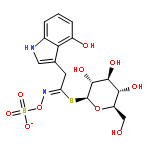 b-D-Glucopyranose, 1-thio-,1-[4-hydroxy-N-(sulfooxy)-1H-indole-3-ethanimidate]