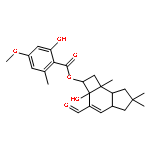 Benzoic acid,2-hydroxy-4-methoxy-6-methyl-,(2R,2aS,4aS,7aS,7bR)-3-formyl-2,2a,4a,5,6,7,7a,7b-octahydro-2a-hydroxy-6,6,7b-trimethyl-1H-cyclobut[e]inden-2-ylester