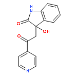 2H-INDOL-2-ONE, 1,3-DIHYDRO-3-HYDROXY-3-[2-OXO-2-(4-PYRIDINYL)ETHYL]-