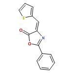 5(4H)-OXAZOLONE, 2-PHENYL-4-(2-THIENYLMETHYLENE)-, (4Z)-