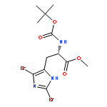 L-Histidine, 2,5-dibromo-N-[(1,1-dimethylethoxy)carbonyl]-, methyl ester