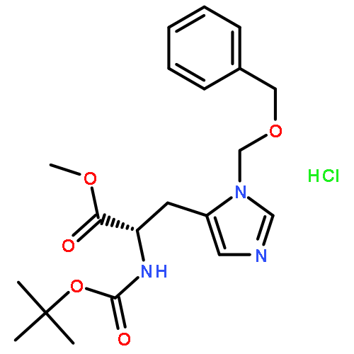 L-Histidine,N-[(1,1-dimethylethoxy)carbonyl]-3-[(phenylmethoxy)methyl]-, methyl ester,monohydrochloride (9CI)