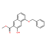 2-Naphthalenecarboxylic acid, 3-hydroxy-5-(phenylmethoxy)-, methylester