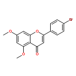 4H-1-Benzopyran-4-one, 2-(4-bromophenyl)-5,7-dimethoxy-